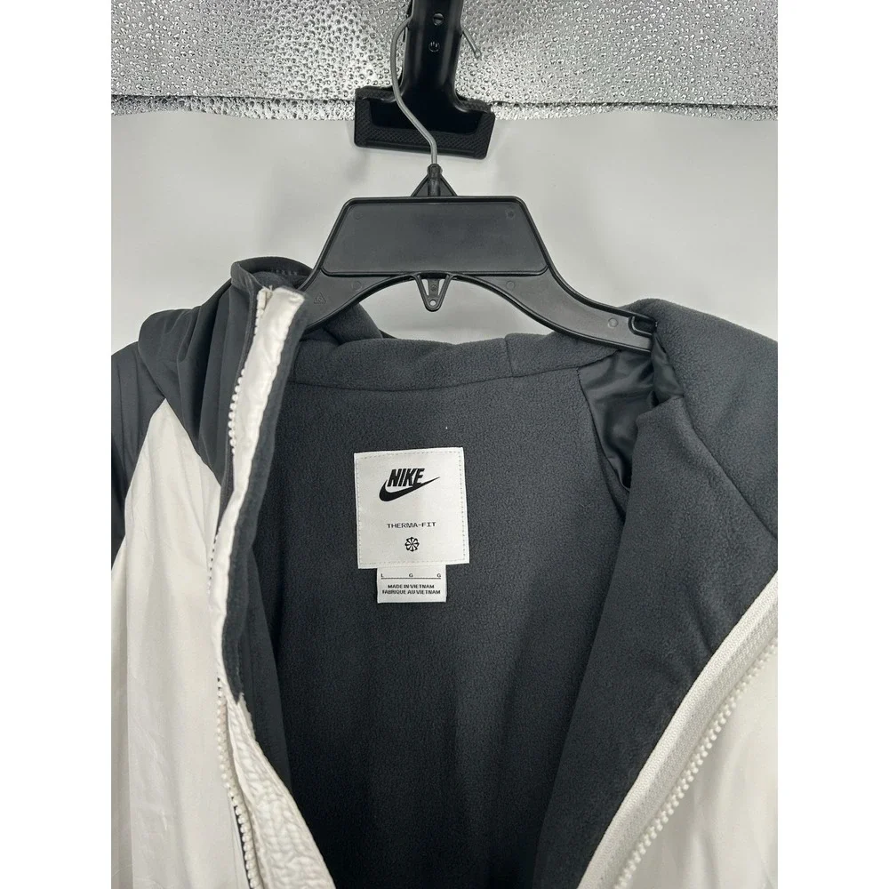 Nike Sportswear Therma Fit Legacy Hooded Jacket DD6857-070 Repel White Large